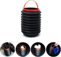 Collapsible Black Magic Bucket, Foldable Car Trash Can, Telescopic Car Wash Bucket, Mini Portable Plastic Vehicle Folding Storage Box 4L Storage Cylinder Barrel Car Trunk Organizer. 
