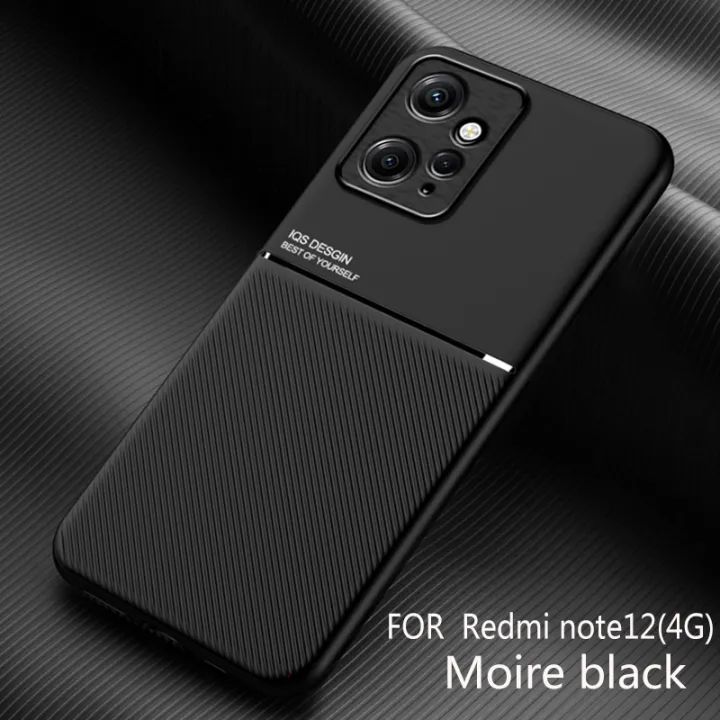 Lenuo%20Case%20For%20Xiaomi%20Redmi%20Note%2012%204G%20Casing%20Anti-fall%20Soft%20Non-slip%20Silicone%20Grain%20Back%20Cover%20-%20Image%206
