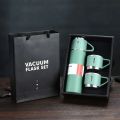 500ML 3Pcs/Set Double-layer Stainless Steel Vacuum Insulated Bottle Gift Set Office Business Style Coffee Mug Thermos Bottle Portable Flask Carafe Drink Bottles. 