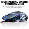 X1 Wired Gaming Mouse for Professional PC gamer with 6 Programmable Buttons and Colorful LED Lights, Ergonomic Design to Lower Hand Fatigue and Optical Sensor. 
