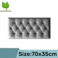 1pc Thickened 3D Soft Package Bed Sticker Anti-Collision Self-Adhesive Wall Sticker Diy Tatami Headboard Bedroom Home Decoration. 