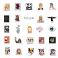 50PCS Singer Taylor Swift Stickers PVC Waterproof Different Decals For DIY Stationery Scrapbooking Guitar Laptop PS4 Skateboard Stickers for Girls Boys Gifts. 