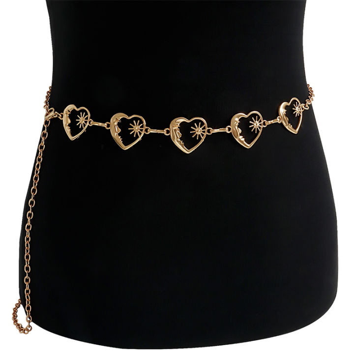 Chain Belts Sun Metal Belt Moon Belt Chain Waist Belts For Women