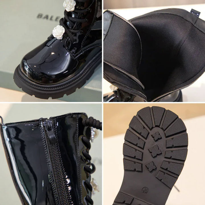 836%20kids%20girls%20high%20shoes%20children%20fashion%20shoes%20high%20quality%20PU%20leather%20boots%20for%204%20to%209%20years%20-%20Image%206