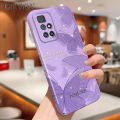 Hontinga for Redmi 10 Back Cover Colorful Butterflies All-inclusive Film Hard Phone Case Camera Protection Mobile Cover. 