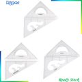 Pack of 2 Triangular Ruler Set, 30/60 and 45/90 Triangles, Set Squares, Geometry Ruler Precise Imperial Graduation Drafting Drawing Measuring Rulers. 