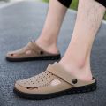 Sandals Men's Slippers Men's Hole Shoes Men's Korean Style2023Summer Men's Beach Shoes Rubber Sole Gel Shoes Sandals Men. 