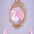 New 3D Handmade Pendant Crown Swan Children Christmas Animal Head Wall Decor for Kids Room Birthday Gift Children's Room Decor. 