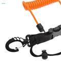 Dive Snappy of Coil Lanyard Loss Resistant Spring Coil Rope Cameras with Clips and Quick Release Buckle Cameras Anti for Loss Rope Scuba Diving Lanyard. 