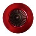 Universal Car Air Filter Vehicle Induction Kit High Power Mesh Cone Red Finish. 