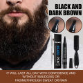 Brush Beard Coloring Shaping Tools Men Beard Enhancer Waterproof Enhance Facial Hair Hair Pencil Repair Tools Beard Styling Tool. 