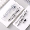 High Precision Professional Metal Compass Drawing Set with Pencil Refills Lead School Compass Drawing Set Pencil Attachment. 