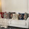 door stopper rubber Folk-Custom Flowers Cushion Cover 45x45cm Embroidery Jacquard Decorations for Home Edging Pillow Cases Decora Cushions for Bed. 