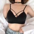 IELGY Simple and simple color wrapped chest underwear small camisole. 