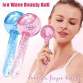 2pcs Large Beauty Ice Hockey Energy Beauty Crystal Ball Facial Cooling Ice Globes Water Wave For Face and Eye massage. 