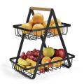2 Layer Kitchen Fruit and Vegetable Multipurpose Basket for storage maintain. 