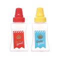 Kitchen Accessories 2Pcs for Bento Lunch Box Mini Tomato Ketchup Bottle Refillable Seasoning Storage Container Portable Sauce Salad Honey Squeeze Bottle. 