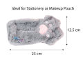 Pencil Case Pouch Plush Fluffy Faux Fur Korean Cute Kawaii School Stationery Makeup Pouch Cat Kitty Paw Yeah Style. 