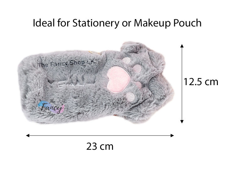 Pencil%20Case%20Pouch%20Plush%20Fluffy%20Faux%20Fur%20Korean%20Cute%20Kawaii%20School%20Stationery%20Makeup%20Pouch%20Cat%20Kitty%20Paw%20Yeah%20Style%20-%20Image%204