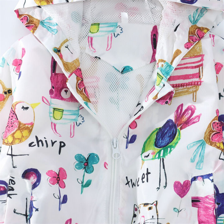 Children's%20jacket%20Spring%20and%20Autumn%20baby%20jacket%20Cartoon%20printed%20jacket%20Girls'%20cardigan%20windproof%20top%20-%20Image%204