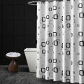 Bathroom Thick Waterproof Shower Curtain 80X180cm with Copper Buckle. 