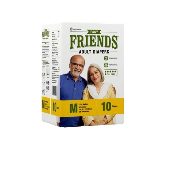 Friends Adult Diapers - 10pcs Pack - Medium