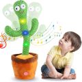 Kids Dancing Talking Cactus Toys for Baby Boys and Girls, Talking Sunny Cactus Toy Electronic Plush Toy Singing, Record & Repeating What You Say With English Songs and LED Lighting for Home Decor. 