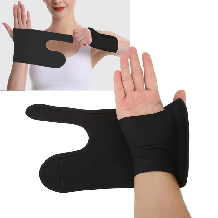 Sports%20Wristband,%20Sports%20Wrist%20Guard%20Bending%20Design%20Black%20Right%20Hand%20OK%20Cloth%20PU%20Steel%20for%20Training%20-%20Image%207