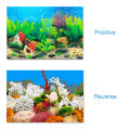 Migeet Aquarium Background Poster Decoration Aquarium Landscape Sticker Poster Fish Tank 3D Background Painting Sticker 30*52cm. 