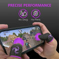 BlueWow Phoenix Customized Black Silver Fiber Gaming Finger Cots Are Super Sensitive and Silky Feel A Must-have for Newbies Suitable for PUBG Mobile Game Touch Screen. 