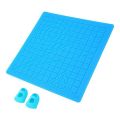 3D Printing Pen Silicone Design Mat,Foldable 3D-Pen Mat Professional Flexible with Basic Templates Finger Caps Easy Install. 