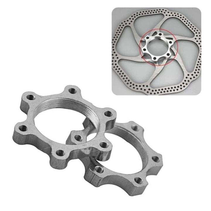 Bicycle Freewheel Threaded Hubs Disk Disc Brake Rotor 6Bolt Flange Adapter