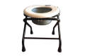 Folding Toilet Commode Stand with Removable Bucket. 