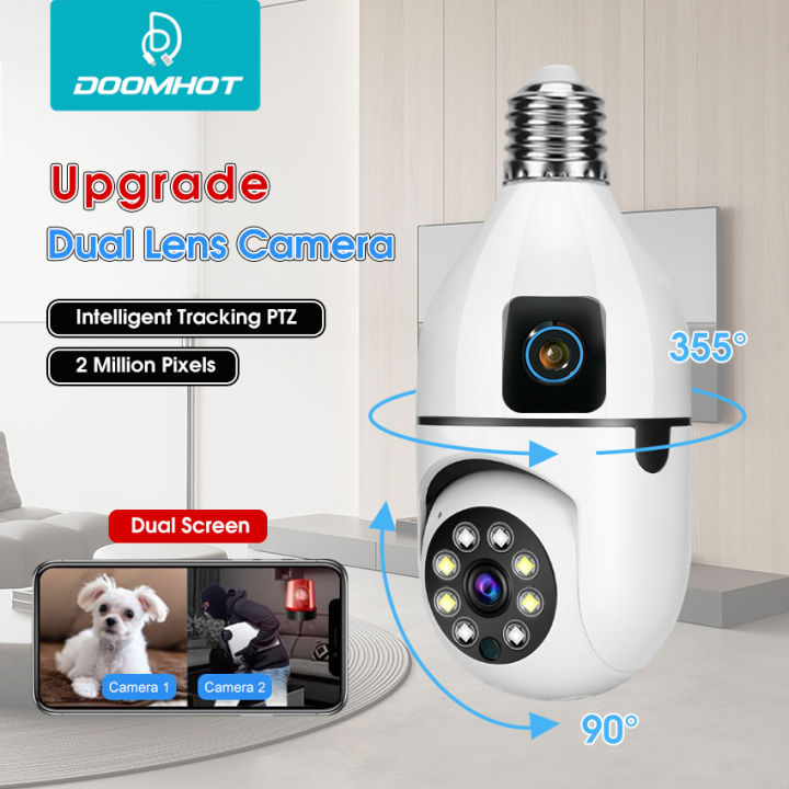 Doomhot%20Camera%20Dual%20Upgrade%20Light%20Bulb%20Camera%20Camera%20Screen%20Dual%20Lens%20Intelligent%20Tracking%20PTZ%20Detection%20-%20Image%202