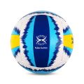 Vector X Flame Handsewn Volleyball (18panels) (White-Blue-Yellow)  (FROM INDIA SAB). 