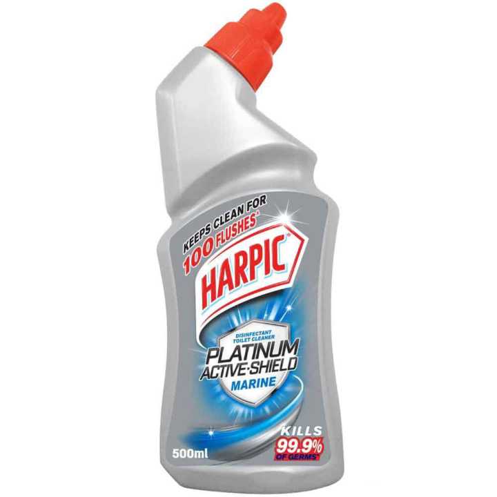 Harpic Platinum Toilet Cleaner Marine Fragrance 500Ml