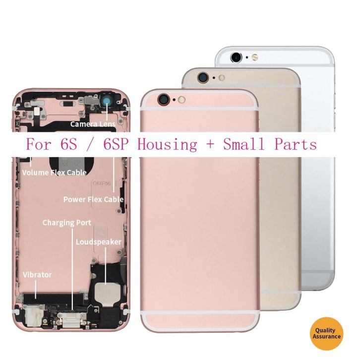 Replacement For iPhone 6S 6 Plus 6G 6P 6SP Back Frame Chassis Carcasses Full Housing Body Assembly Battery Cover + Flex Cable