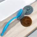 Stainless Steel 3pcs Scrubber with handle. 