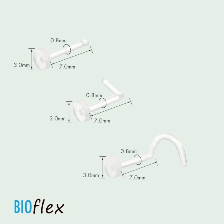 10Pcs%20Clear%20Nose%20Stud%20Rings%20Acrylic%20Nostril%20Piercing%20Jewelry%20for%20Women%20Work%20School%2018G%2020G%20Plastic%20Retainer%20Screw%20L%20Bone%20Shape%20-%20Image%203