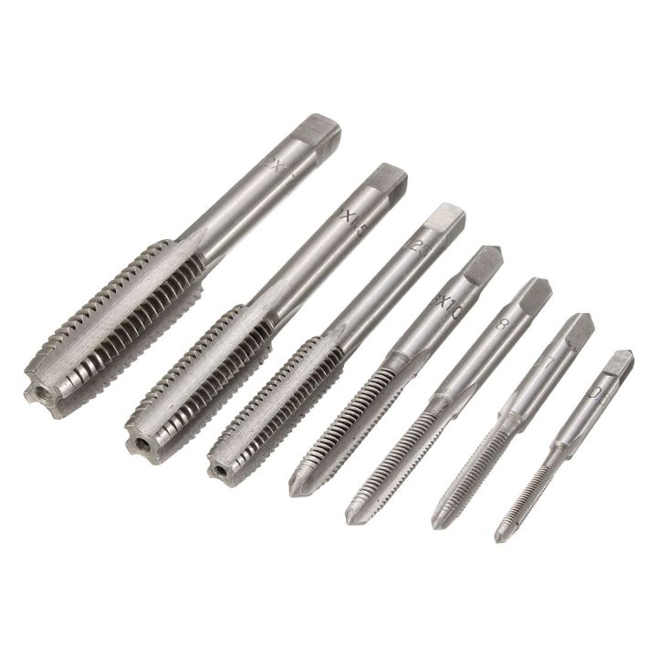 7Pcs%20M3%20to%20M12%20metal%20Hand%20Screw%20Machine%20Metric%20Taper%20Plug%20Tap%20Drill%20Bit%20Kit%20Silver%20-%20Image%203
