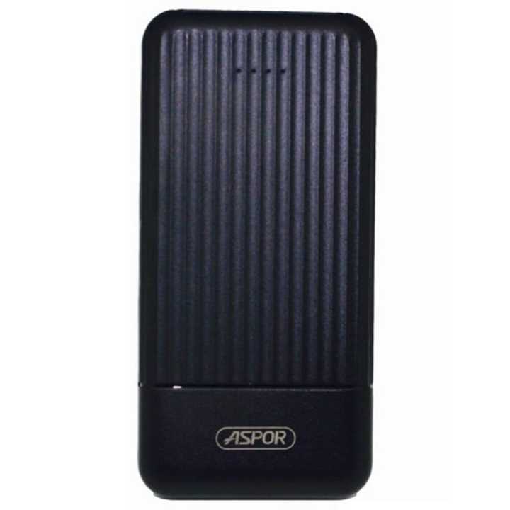 Aspor 10,000mAh Power Bank - 2 USB Output & Type C Input - ASPOR A323
