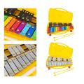 Glockenspiel with Hard Case & Beaters 27 notes DB-27K Made in Korea ISO-9001 – Xylophone métallique chromatique – Cartes de musique faciles avec 23 chansons percussion. 