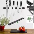 Magnetic Knife Holder- 50 Cm Magnetic Knife Holder Blocks Black Display Wall Mount Easy Install Magnetic Knife Racks Storage Kitchen Accessories  50cm Magnetic Knife Bar, Magnetic Knife Storage Strip, Magnet Kitchen Knife Holder, Knife Rack Strip Patti (B. 