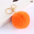 8cm Cute Key Soft Fluffy Fur Ball Keychain Fluffy Key Chains Trinkets Pom Pom Keyring Women Bag Pendant Jewelry Key Chain Charms ANLAN. 