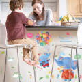 【BestGO】Vacclo Cartoon Baby Elephant Wall Stickers for Kids Room Creative Watercolor Graffiti for Kindergarten Children's Room Stickers. 