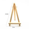 Folding Painting & Sketch Wood Mini Easel Foldable Portable Triangle Display Stand Small Desk Stand Tripod Art Supplies. 