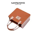 MATEYOYO Felt Bag Color Blocked Felt Tote Bag Felt Bag Thickened High-Capacity Shopping Handbag Daily Commuting Bakery Coffee Shop Shoulder Bag Simple And Fashionable Office Handbag. 