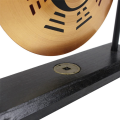 Mini Desktop Gong Table Wind Chime Percussion Instrument Cymbals Gongs with Mallet for Home Decor Housewarm Gift-A Easy Install. 