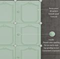 Wardrobe Organiser Wardrobe Storage With Handle Folding Assembled Easy Installation Cross Wardrobe Bold Skeleton Modern Plastic (Green) (Size : 111X47X111cm). 