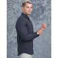 Casual Wear Detailed Linen Long Sleeve Shirt. 
